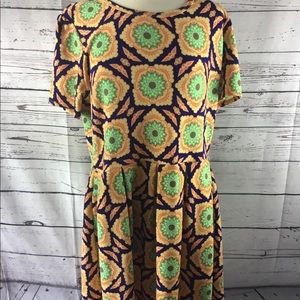 Lularoe 3XL AMELIA Floral Print Dress